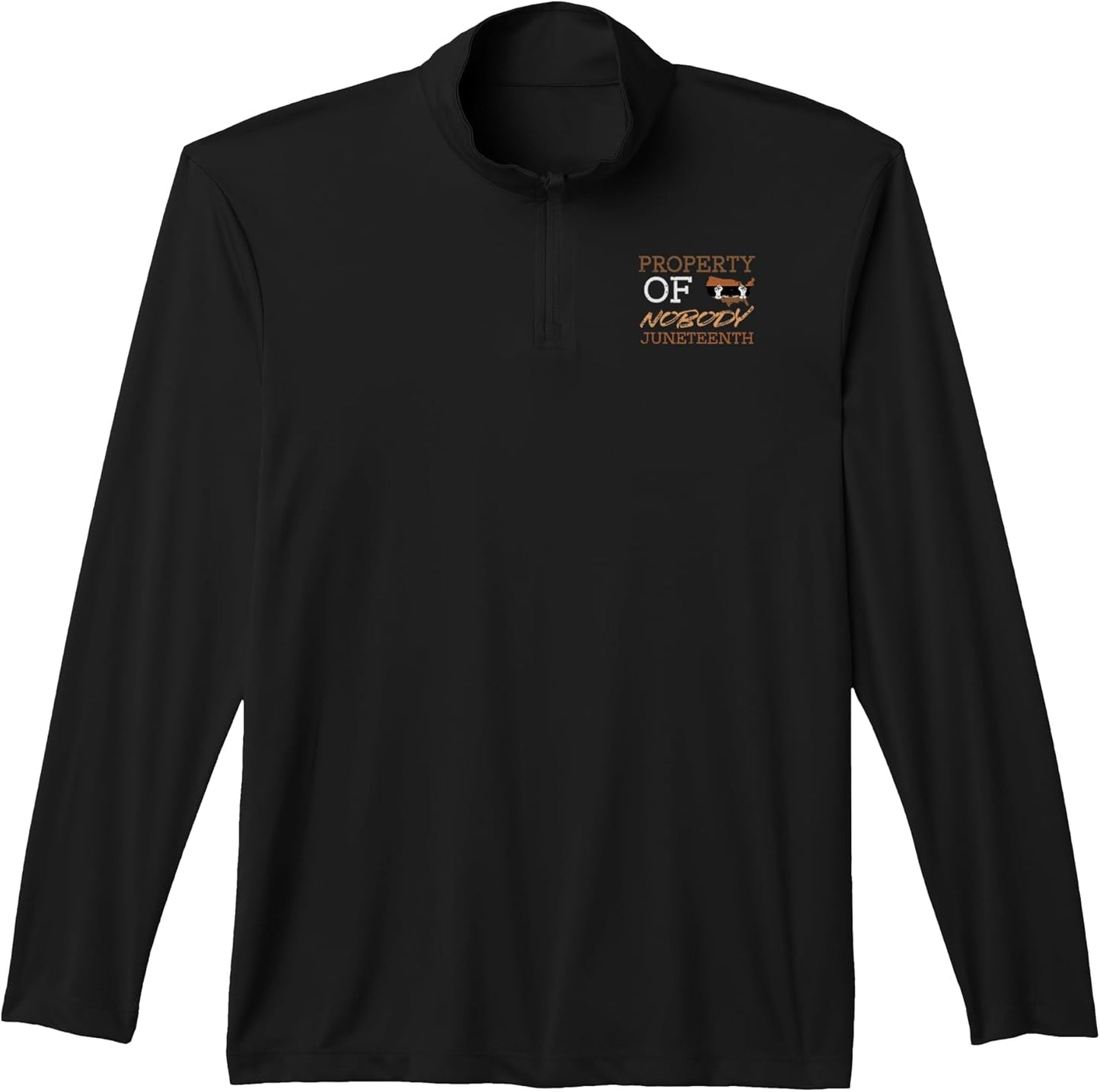Property of Nobody Juneteenth Black Freedom Men Women Kids Performance Quarter-Zip Top