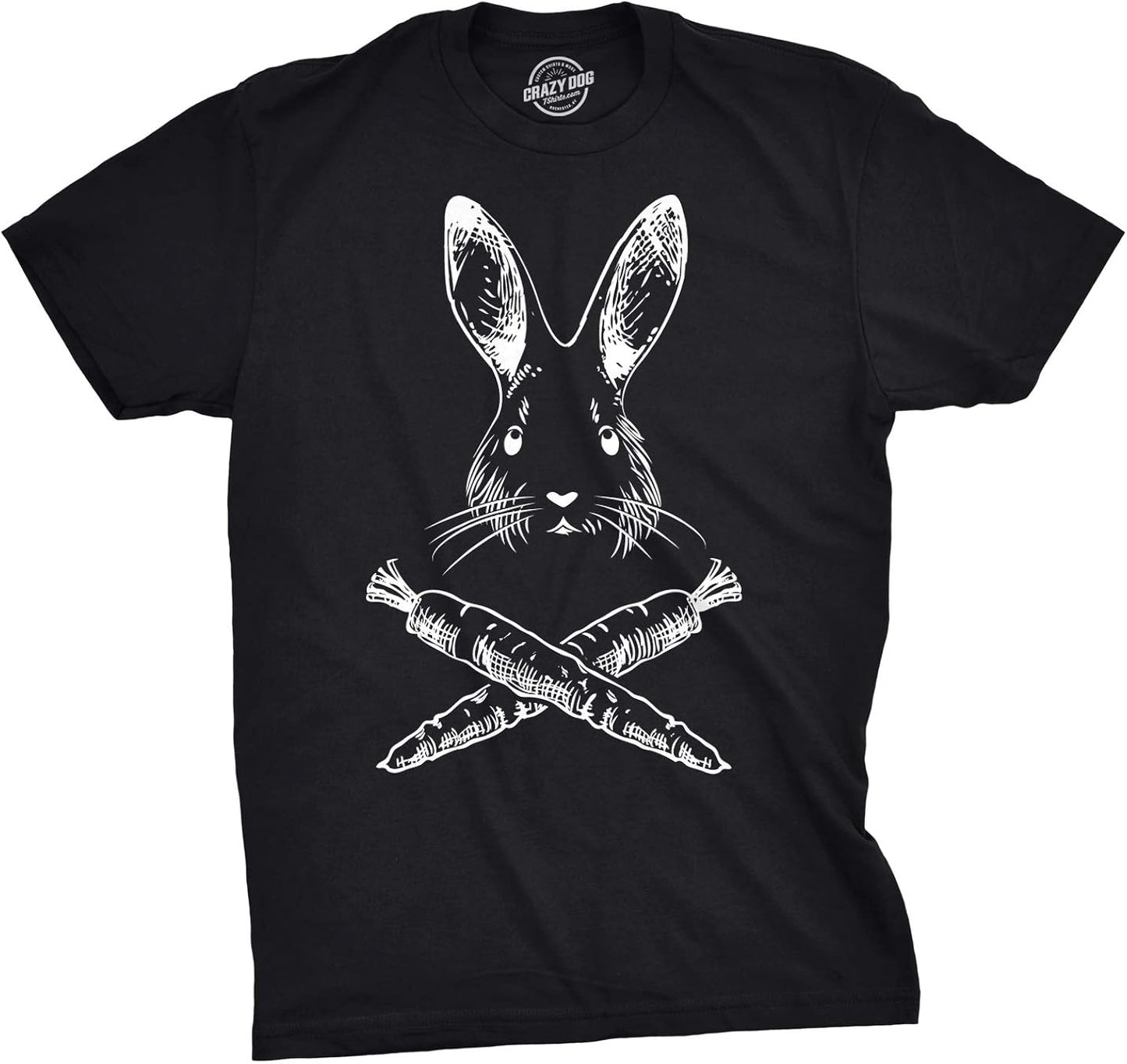 Jolly Roger Easter T Shirt Funny Bunny Skull Crossbones Egg Hunt Dad Flag Tee