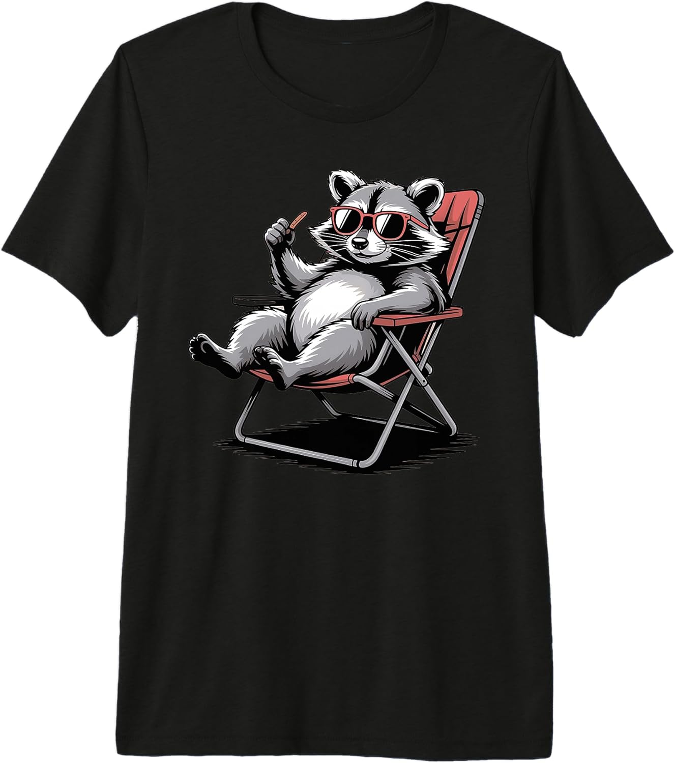 Chill Camping Raccoon Summer