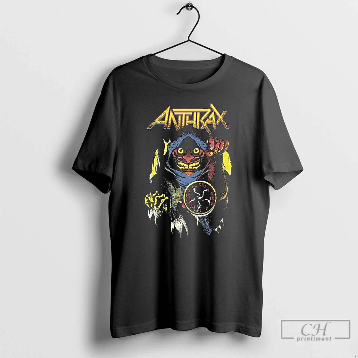Classic Anthrax Persistence Of Time Not Death Long Sleve T Shirts