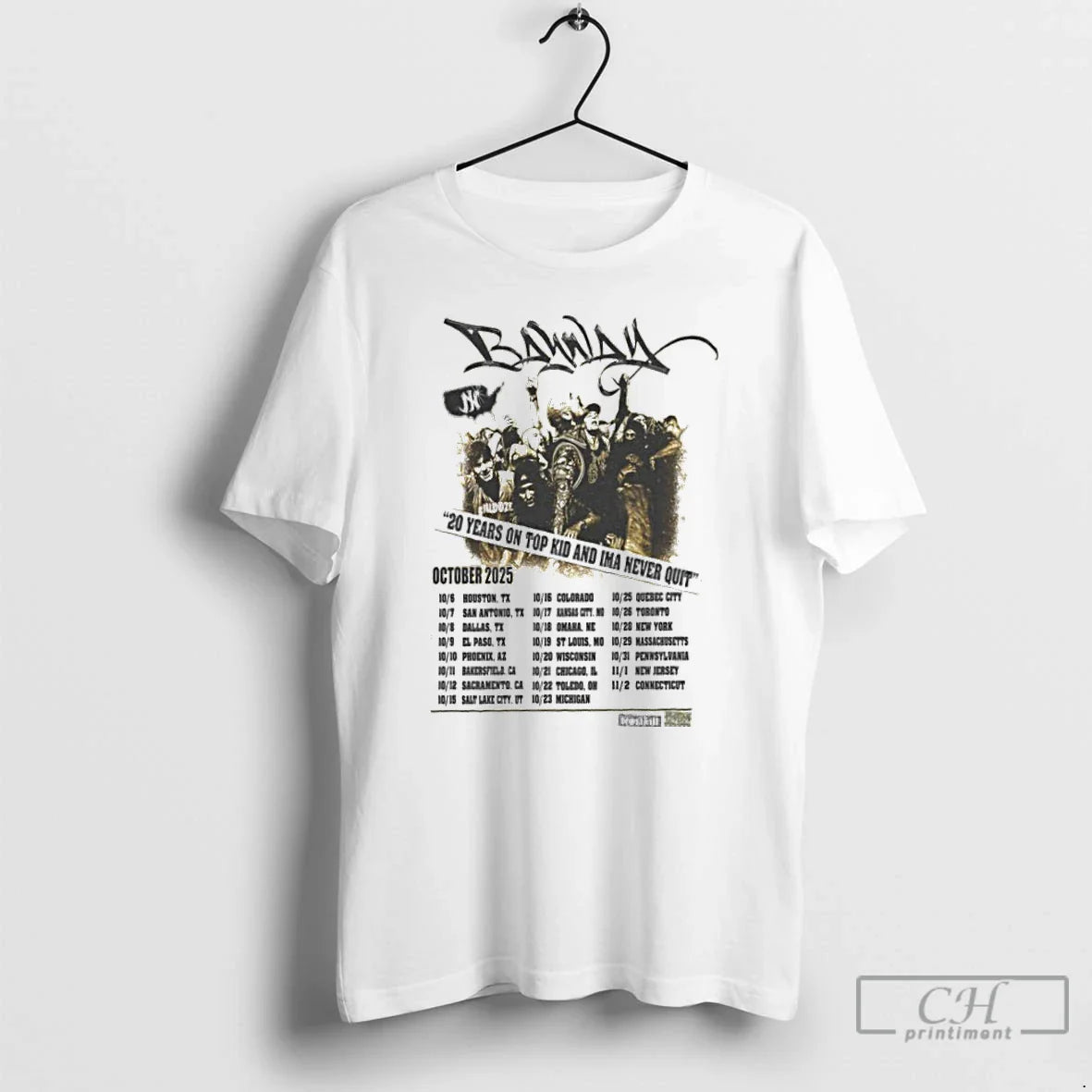 Classic Banway 20 Years On Top Kid And Ima Never Quit October 2025 T Shirts