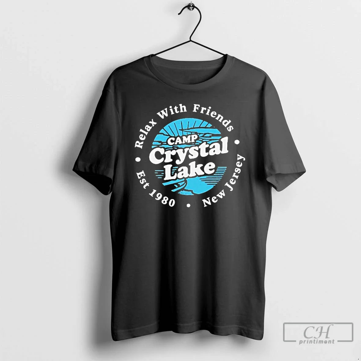 Classic Camp Crystal Lake Relax With Friends New Jersey 1980 T Shirts