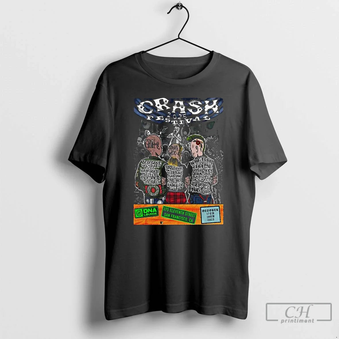Classic Crash Festival October 17 18 2025 Dna Lounge In San Francisco Ca Long Sleve