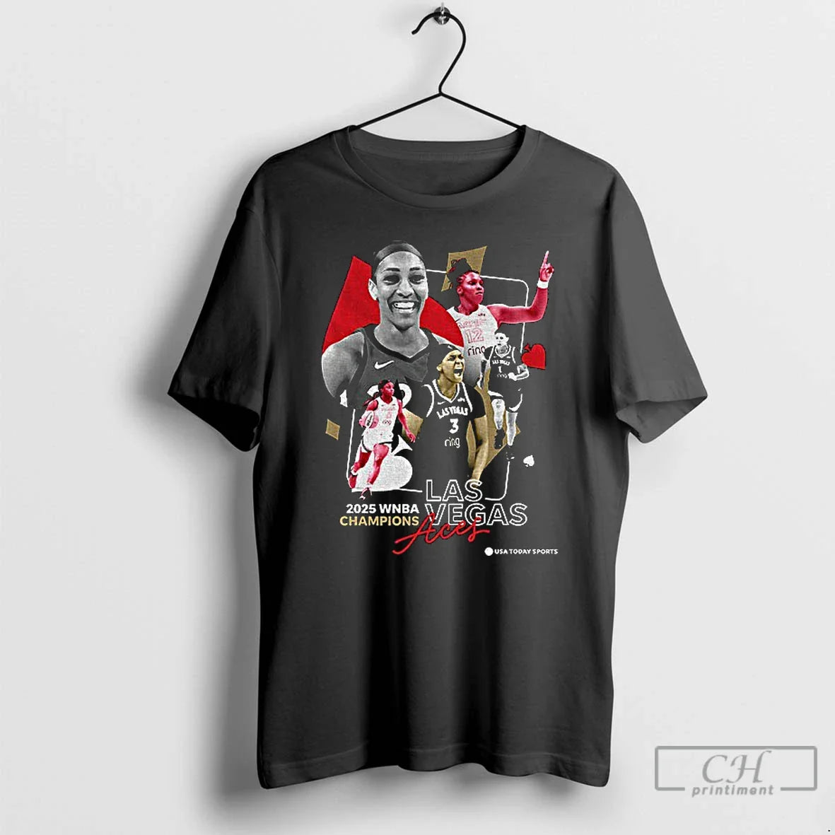 Classic Las Vegas Aces Basketball Wnba Champions 2025 Graphic Vintage T Shirts