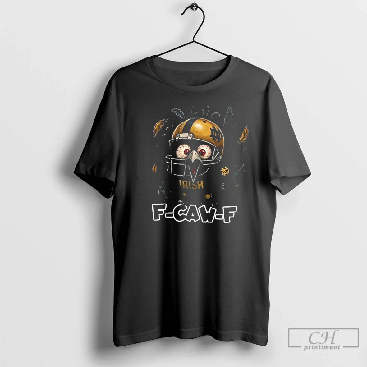 Classic Notre Dame F Caw F Football T Shirts