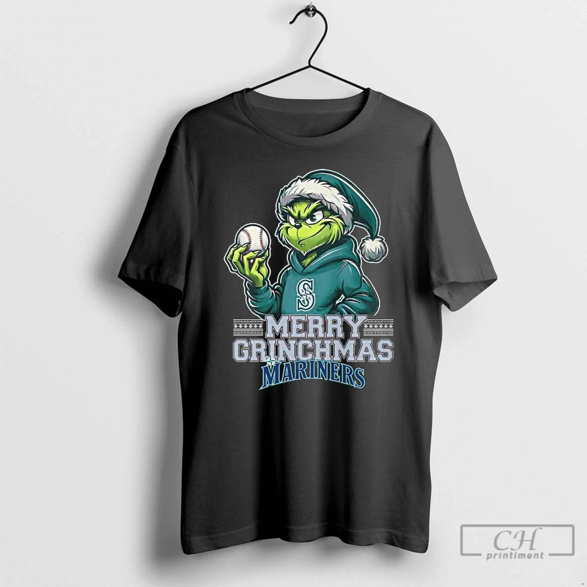 Classic The Grinch Merry Grinchmas Seattle Mariners 2025 Long Sleve T Shirts