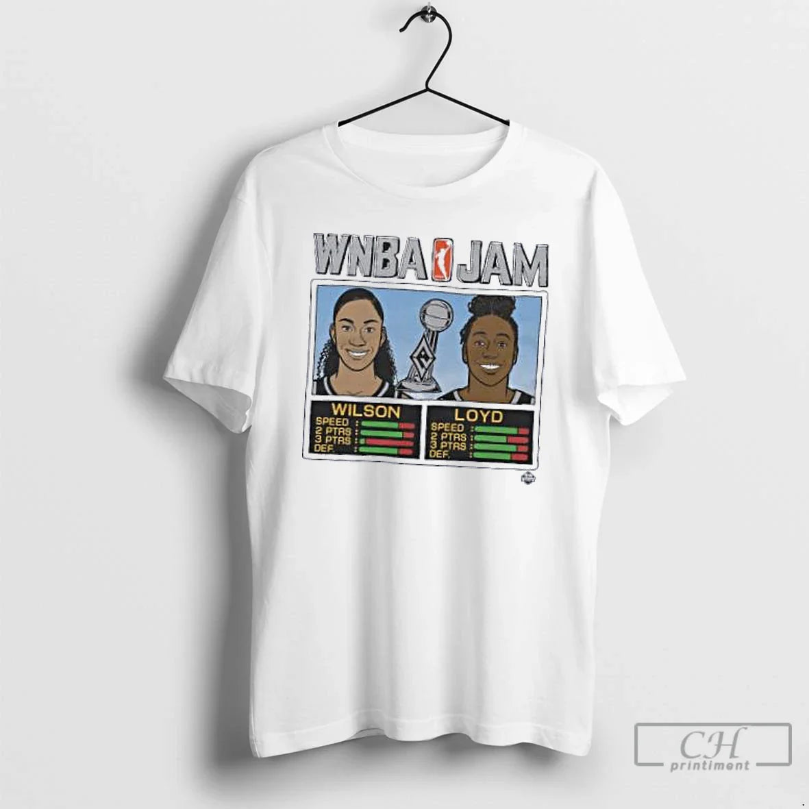 Classic Wnba Jam Aces 2025 Champs Wilson And Loyd T Shirts