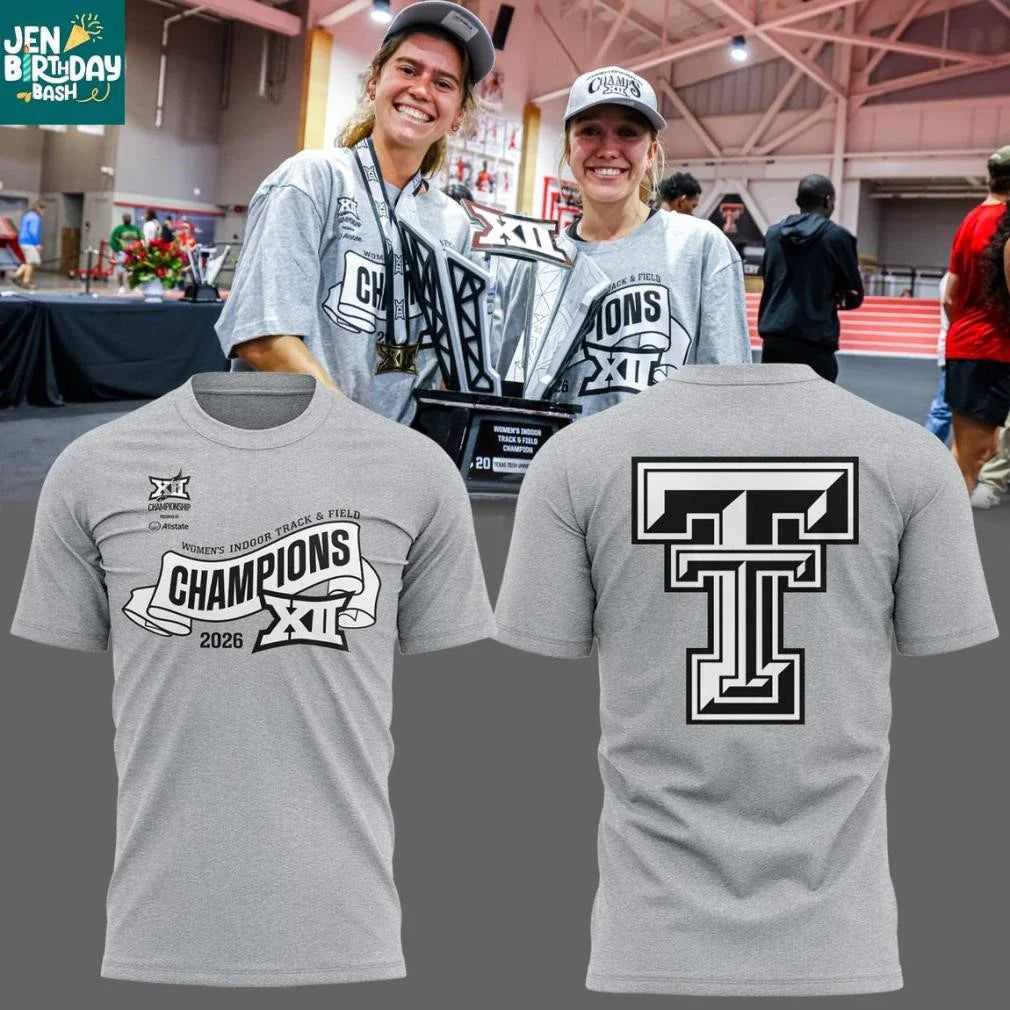 Texas Tech Red Raiders 2026 Women’ s Indoor Track & Field Champions Shirt