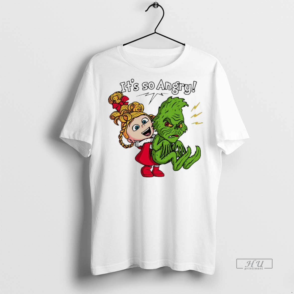 Viral Cindy Lou Who And The Grinch Its So Angry Christmas White Tee Shirt Sweater