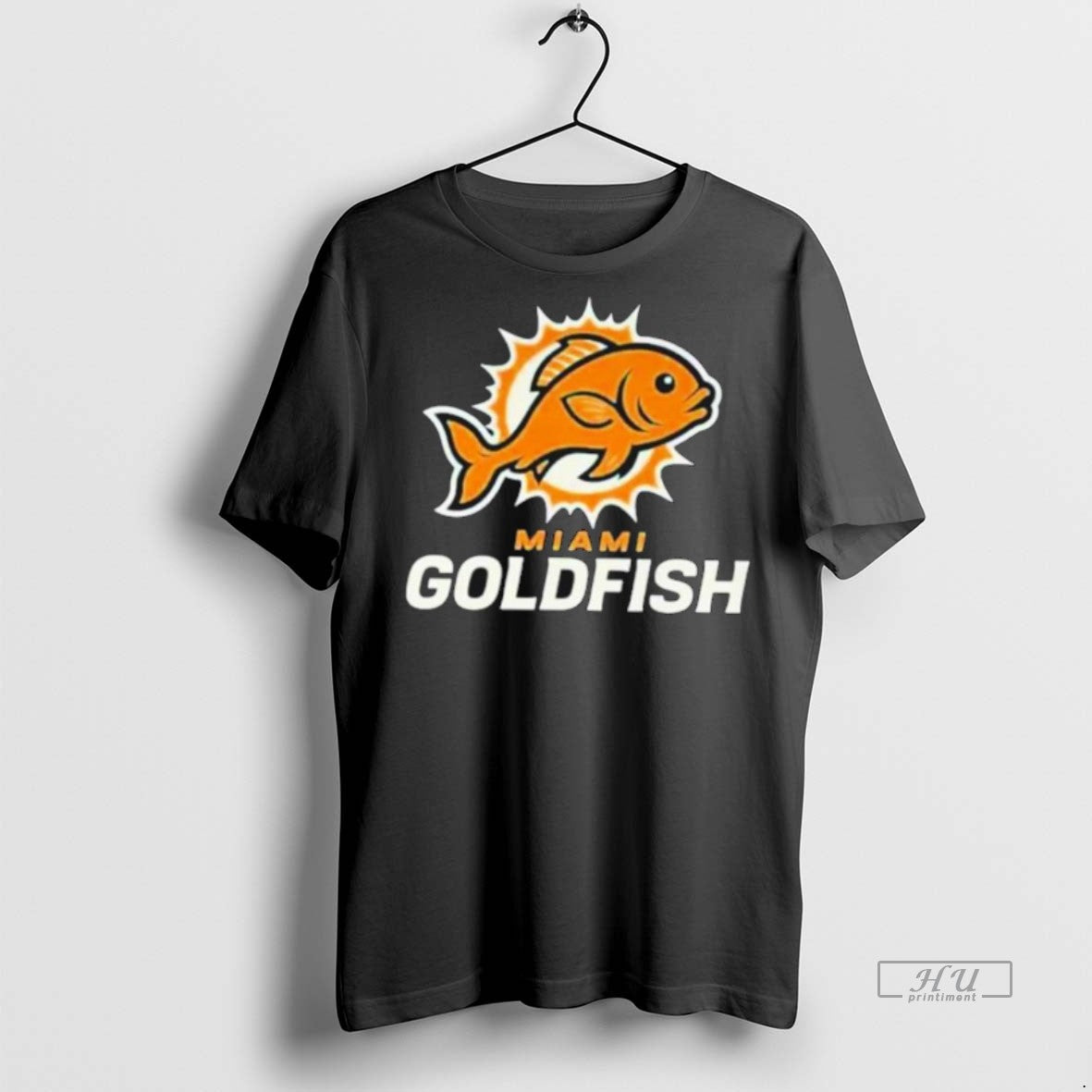 Viral Miami Gold Fish Logo Tee Shirt Sweater