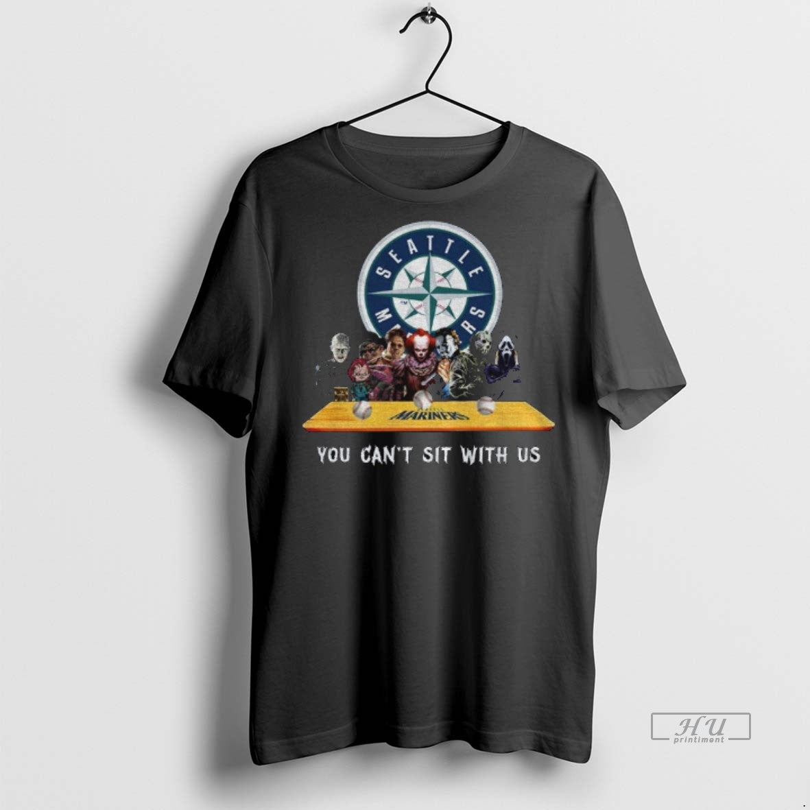 Viral Seattle Mariners Horror Movie Character You Cant With Us Halloween Tee Shirt Sweater