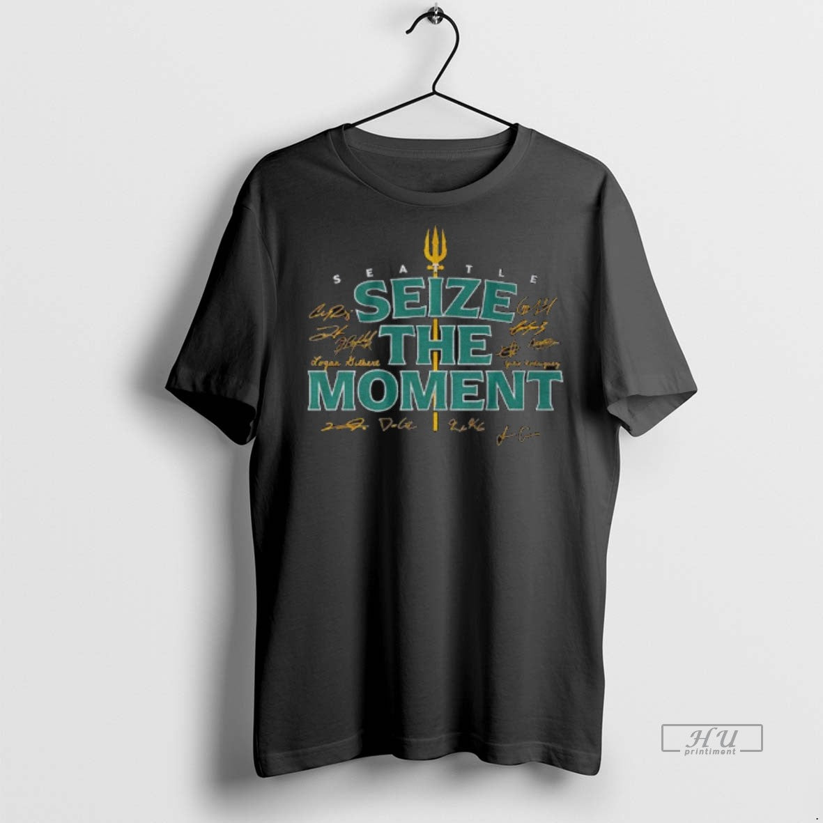 Viral Seattle Mariners Tridents Up Seize The Moment Signature Tee Shirt Sweater