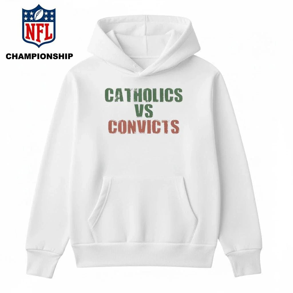 Catholics vs Convicts Retro Rivalry Faith & Football Shirt