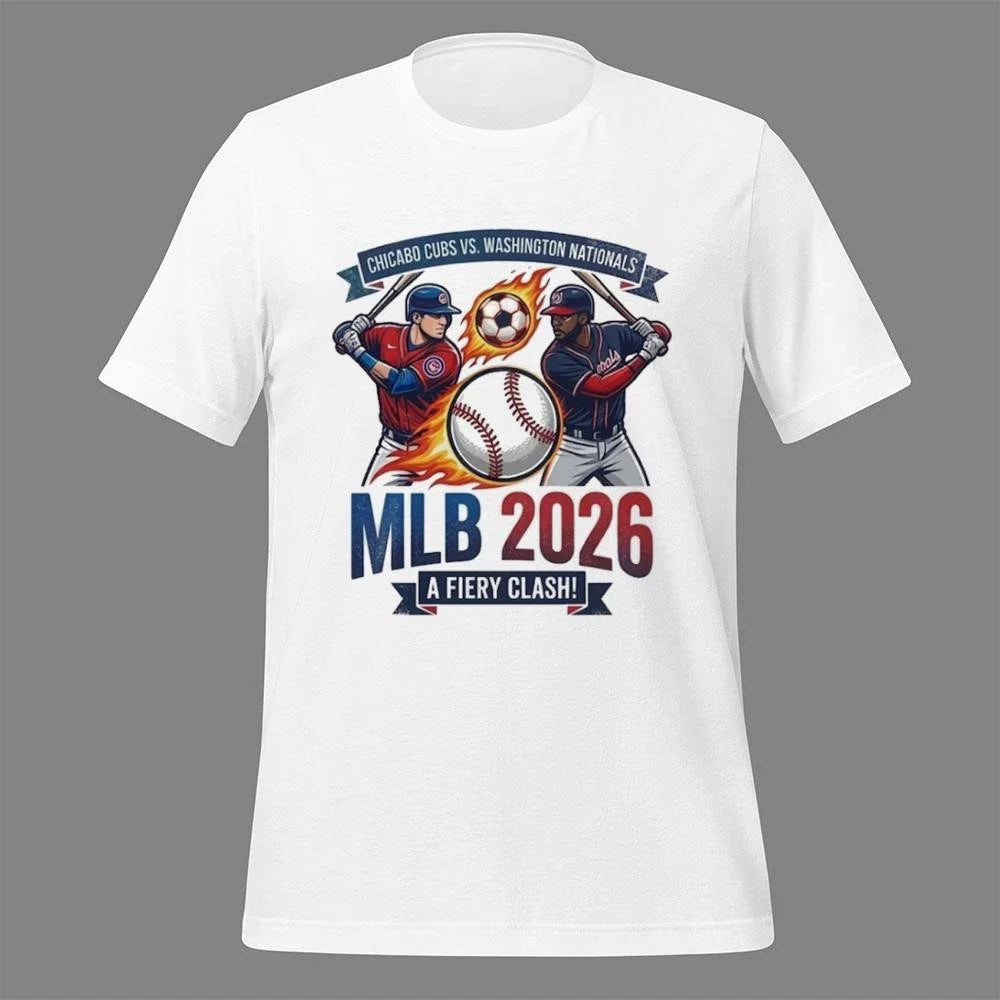 Chicago Cubs vs. Washington Nationals MLB Schedule 2026 Shirt