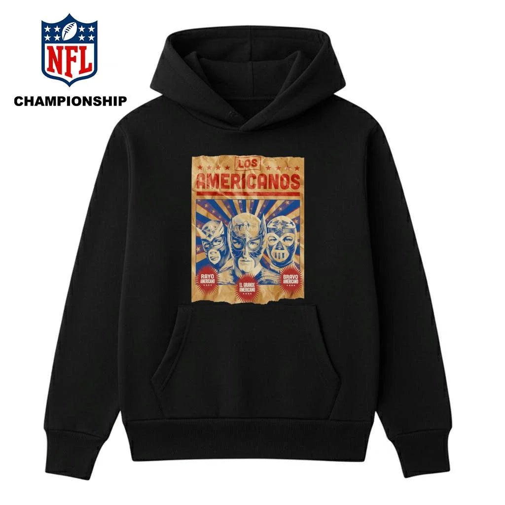 El Grande Americano Los Americanos Blue Mask Shirt