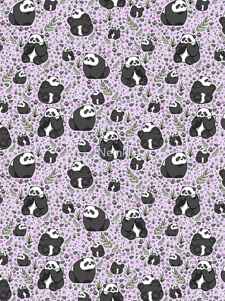 Pandas in Purple by Nemki