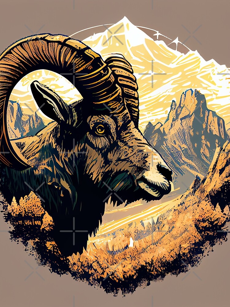 Rocky Retreat American Mountain Goat by mcmtdesigns