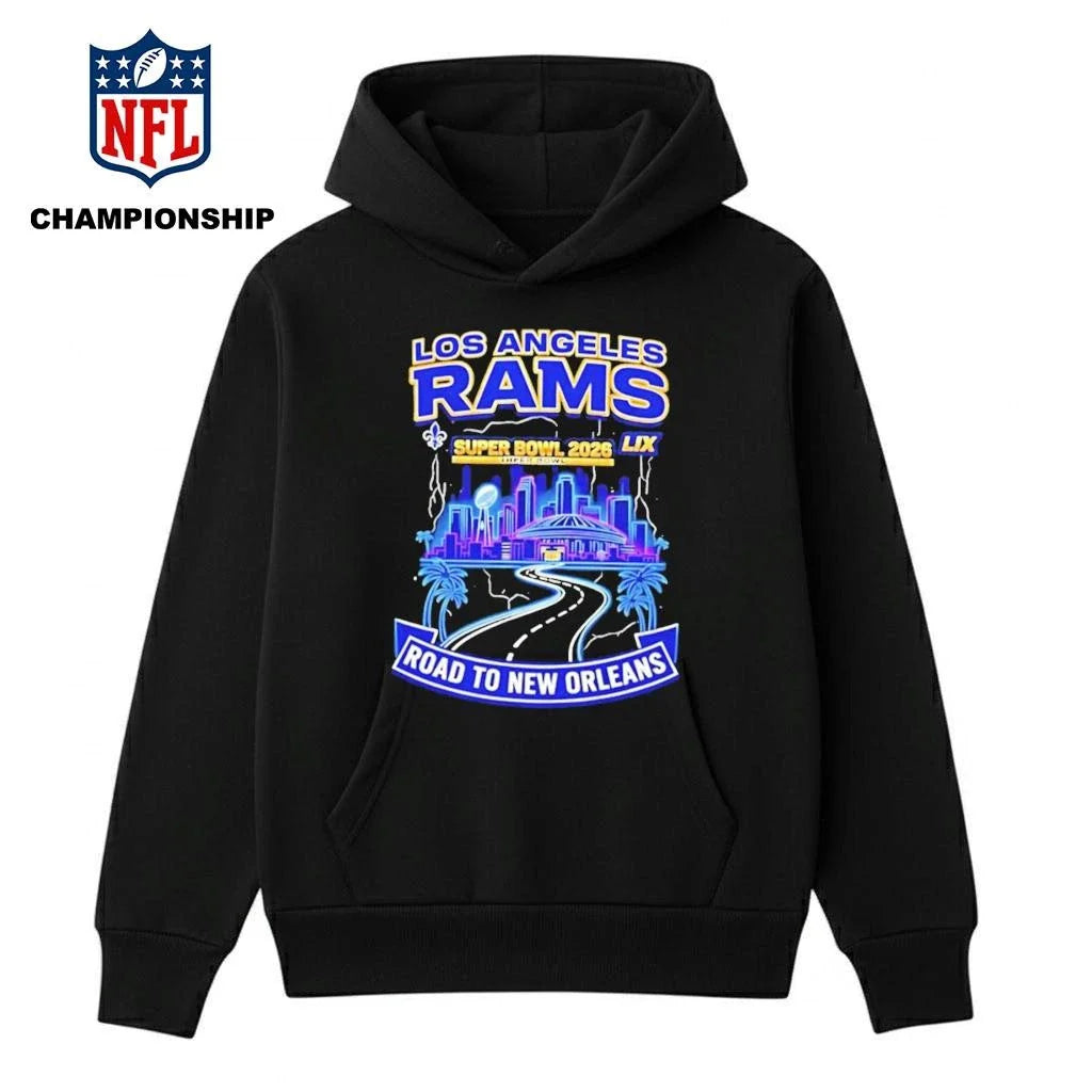 La Rams Road To New Orleans SB 2026 Fan Shirt