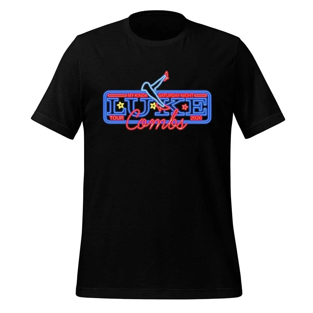 Luke Combs 2026 Tour Dates Neon Shirt