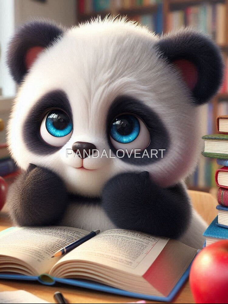 School Panda 3 by PANDALOVEART