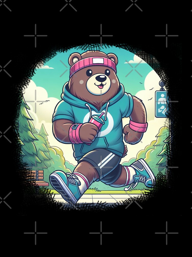 Bear Runner, Cool Bear Runner, Sporty Bear Runner by sunset-capturer