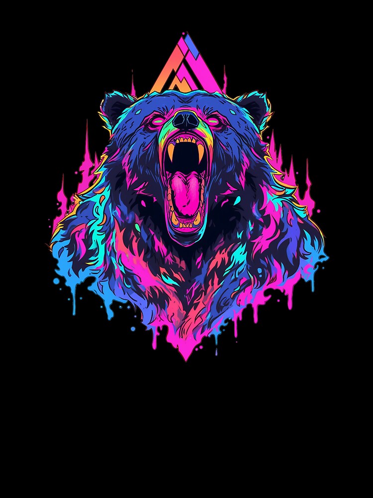 bear face wild animal by skateras