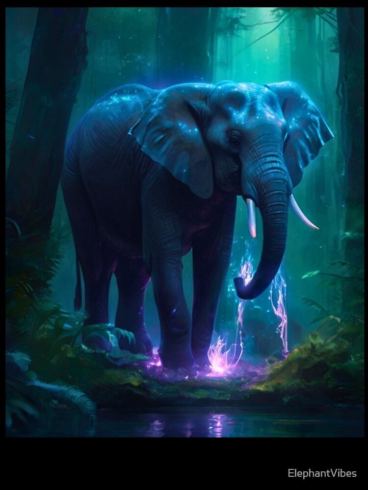 Elephant Portrait. fantasy elephant by ElephantVibes