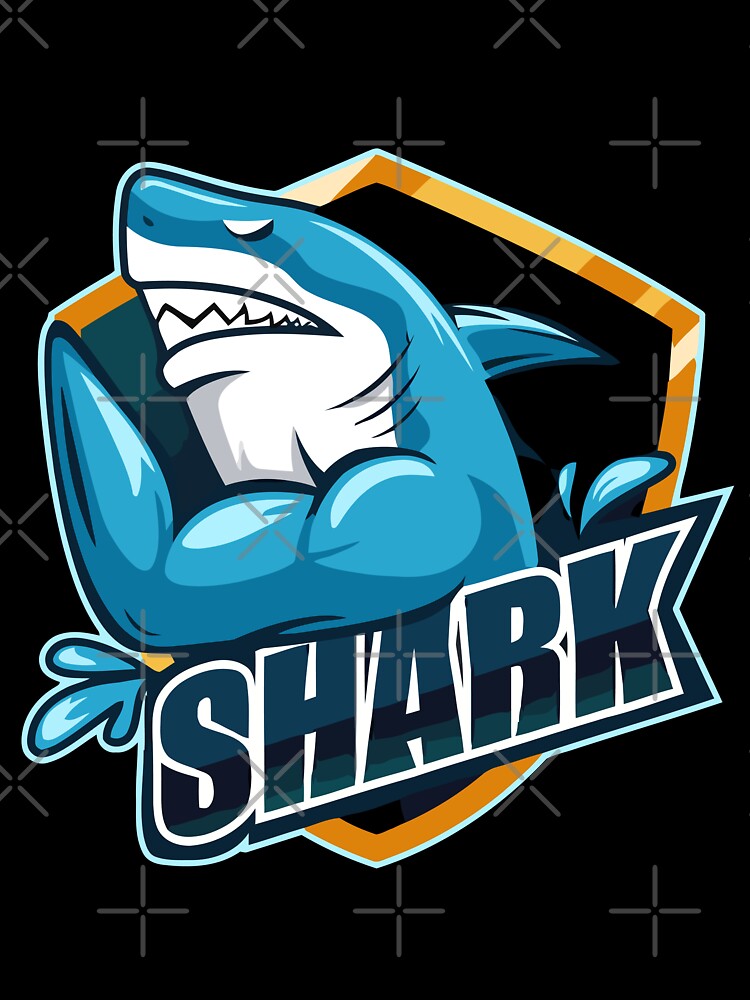 Shark in Blue by Mahe-Art