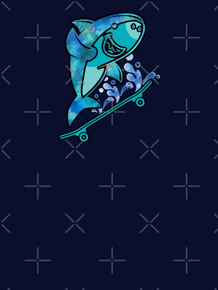 skateboarding shark by Julia Santos