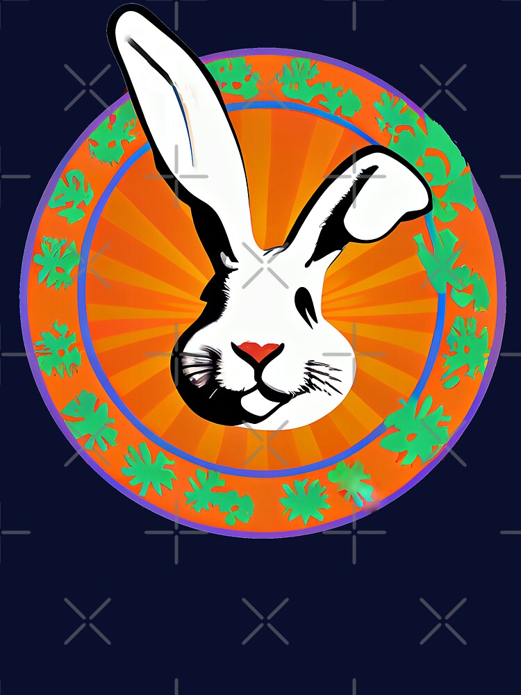 A Cute White Rabbit Logo, Lunar Year 2023 Animal is the Rabbit by factory88