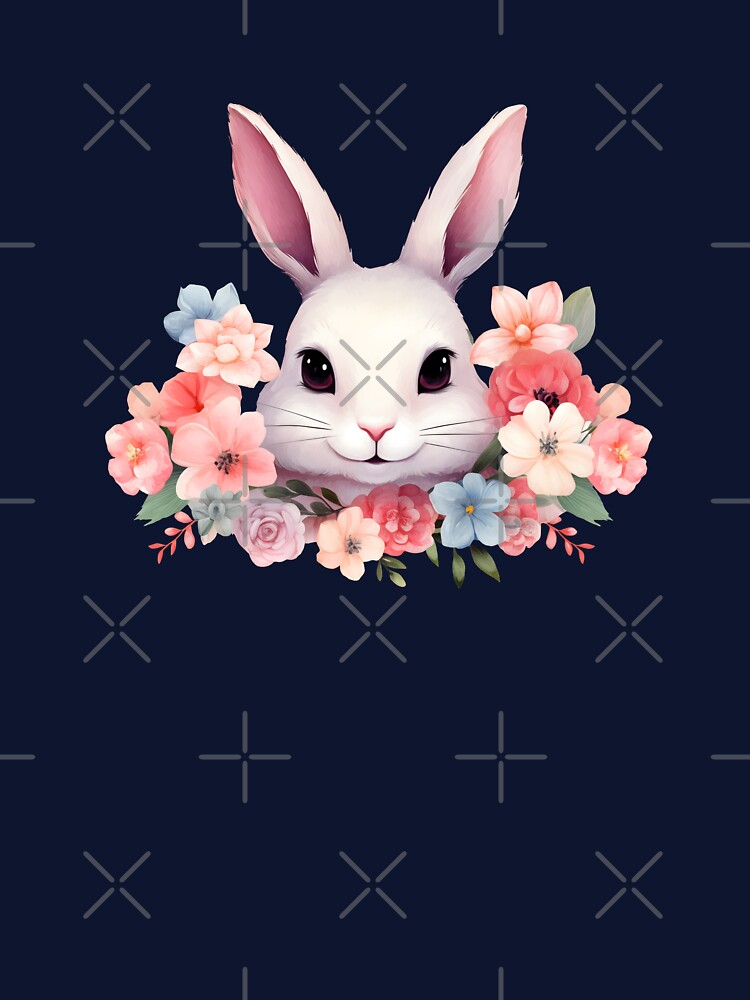 Blossoming Bunny: A Rabbit Amongst a Garden of Colors by unimuse