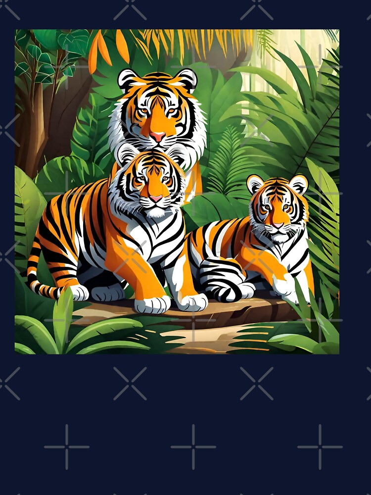 Beautiful Sumatra Tiger Family in the Jungle Amazon Forest by sportsimpact