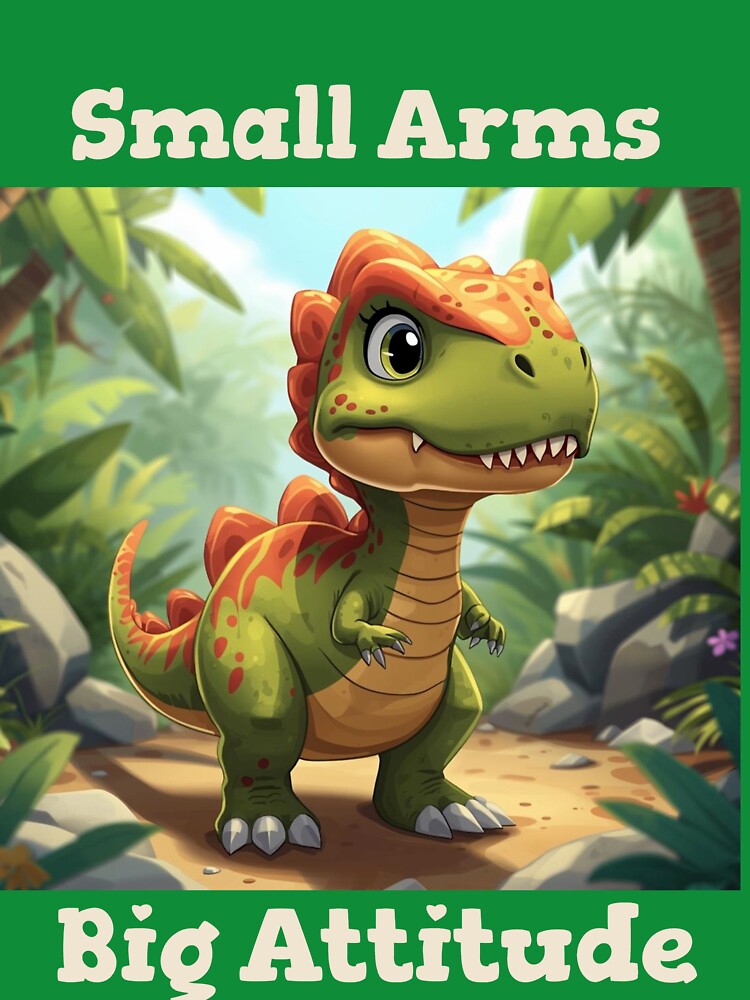 Small Arms. Big Attitude Dinosaur by AJ Teendahan