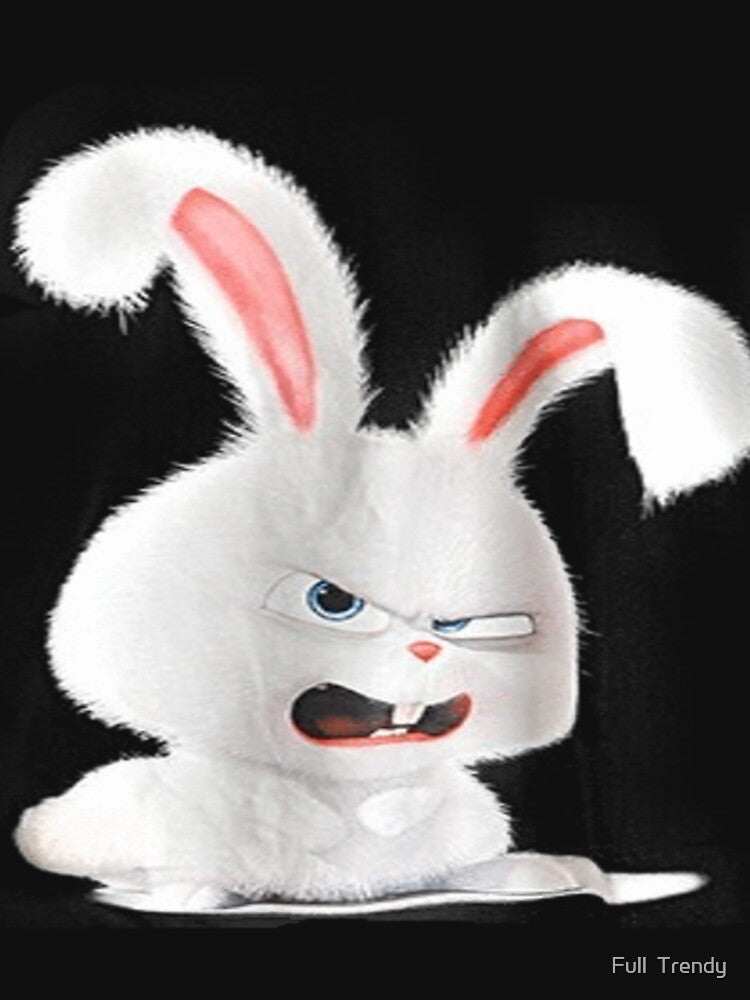 Angry Cute Bunny Rabbit Collection T.Shirts, Stickers, Long Sleeves and more! by Full Trendy