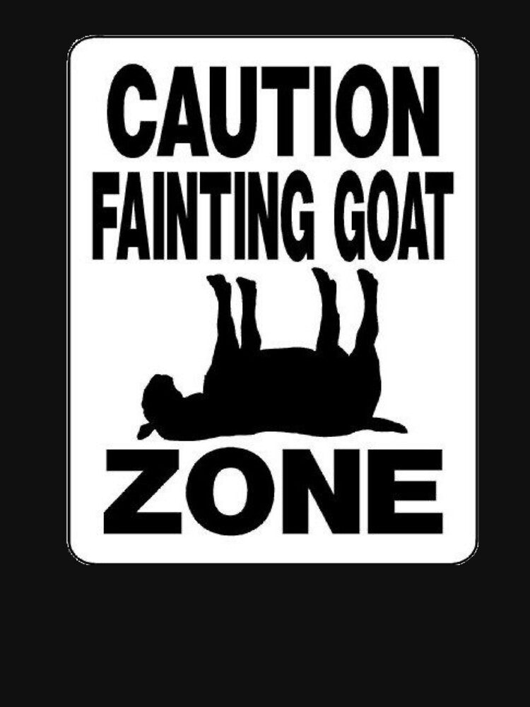 Fainting Goat - Caution Fainting Goat Zone - Funny Goat Shirt - Gift For Goat Lovers by Galvanized