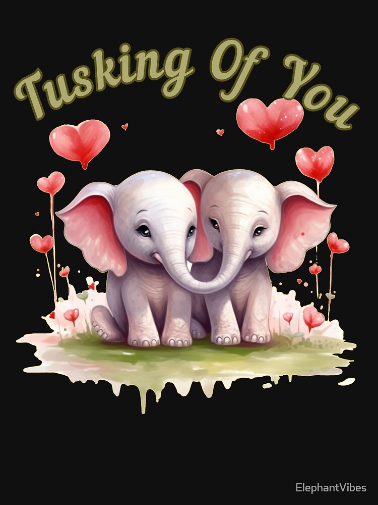 Tusking Of You. elephant face by ElephantVibes
