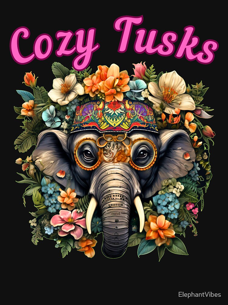 Cozy Tusks. elephant face by ElephantVibes