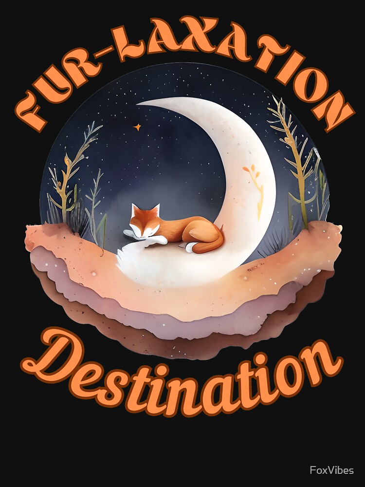 Fur-laxation Destination. fox portrait by FoxVibes