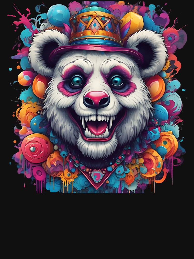 Psychedelic Panda Clown by pUNKnown