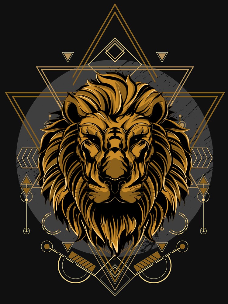 Lion / Urban Streetwear / Lion and Ornaments by RedBoyShop