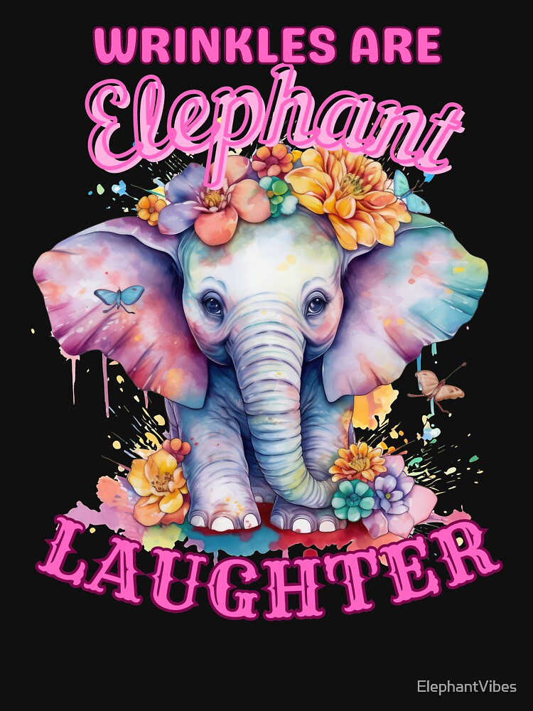 Wrinkles Are Elephant Laughter Lines. elephant head by ElephantVibes
