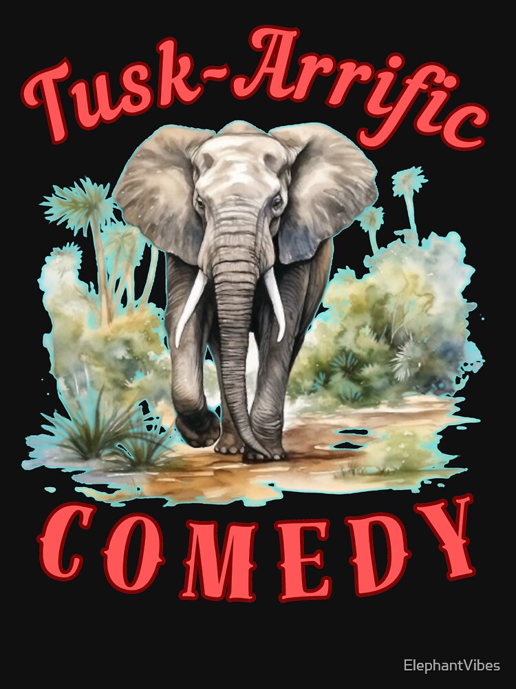 Tusk-Arrific Comedy. colorful elephant by ElephantVibes