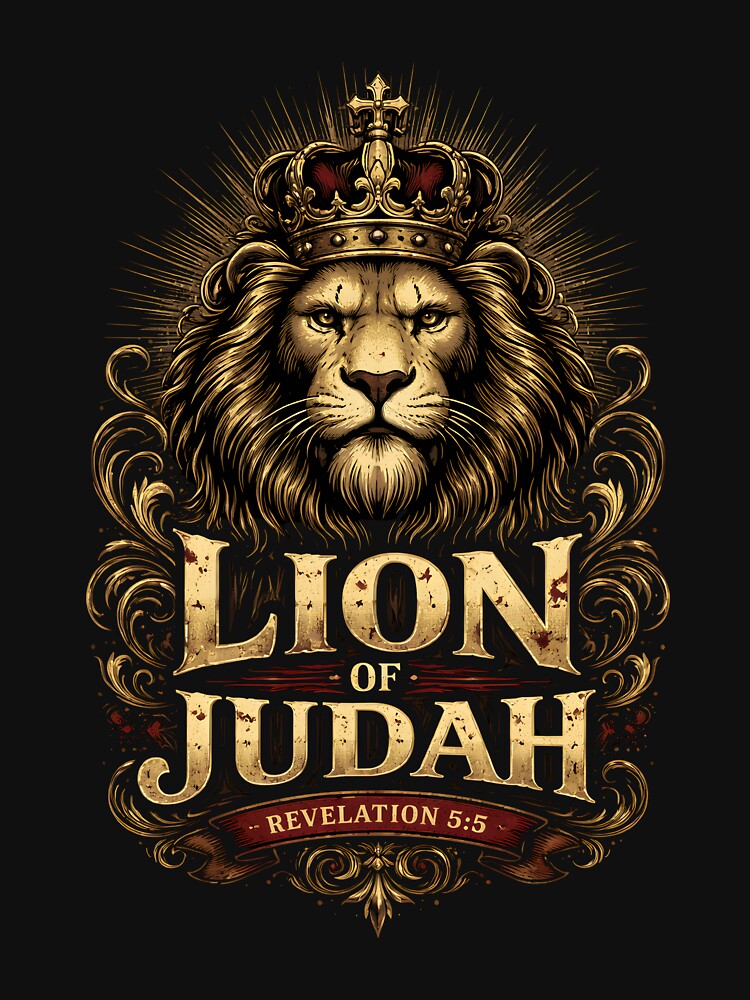 Lion of Judah Christian Shirt | Revelation 5:5 Faith T-Shirt | Bold Jesus Lion Artwork by HooptownRV