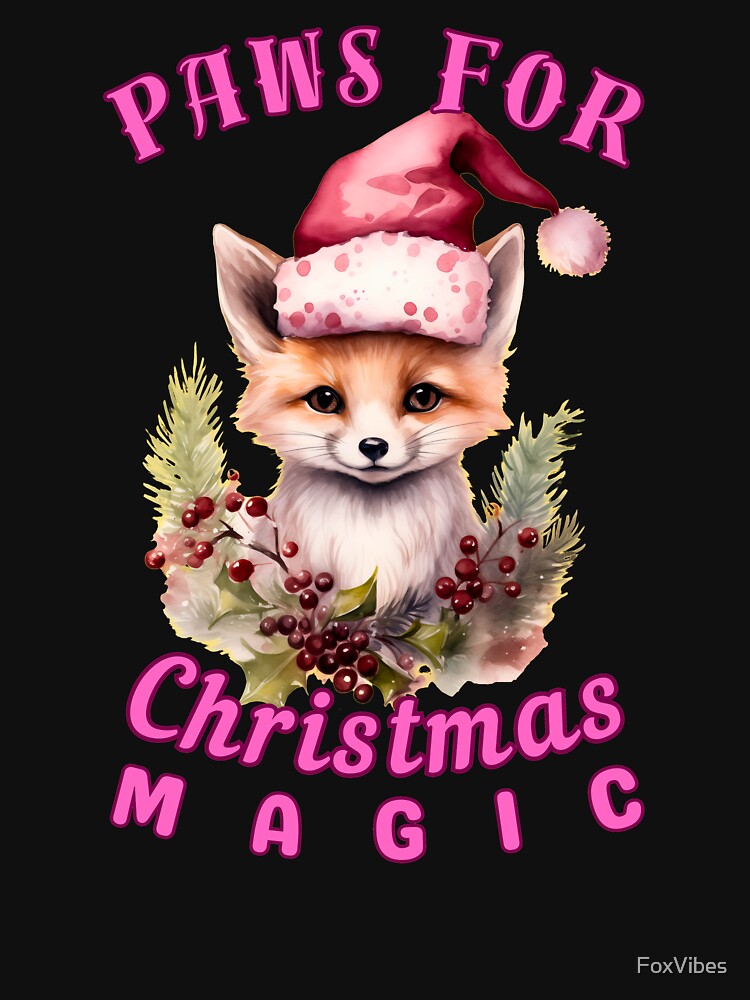 Paws for Christmas Magic. cool fox by FoxVibes