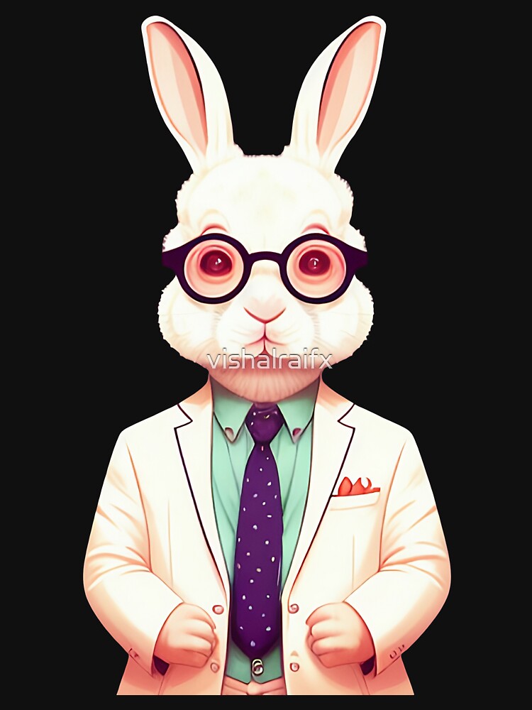 Cute baby doctor rabbit illustration 18 by vishalraifx
