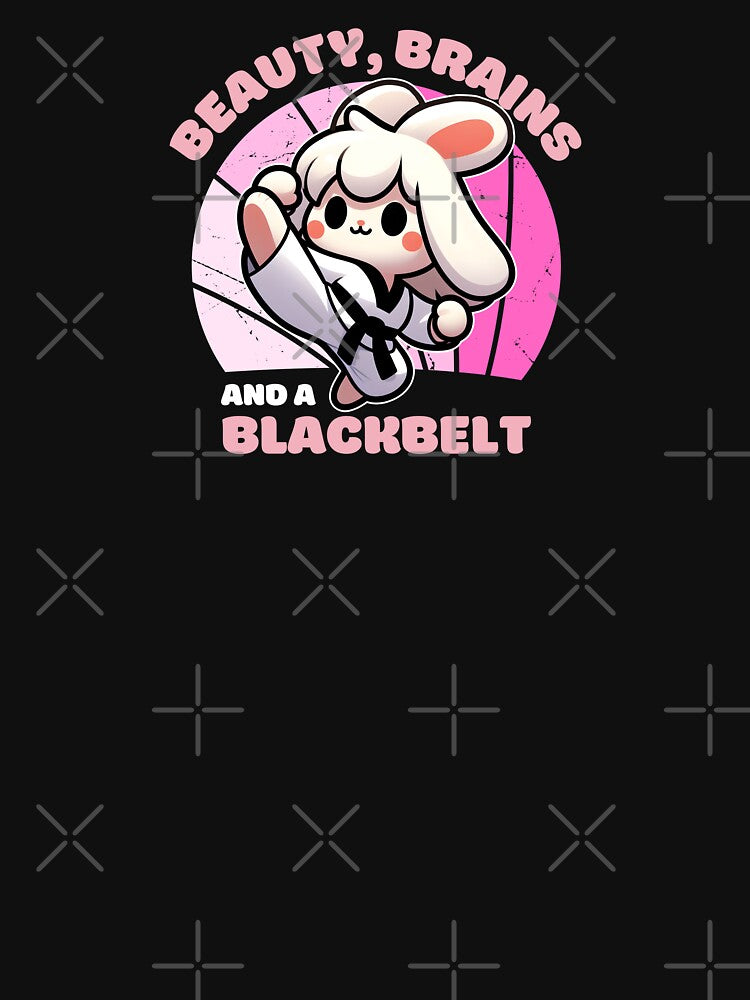 Cute Bunny Rabbit With Beauty, Brains And A Blackbelt by The magic Yellow bus