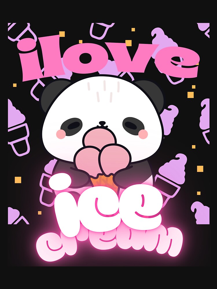 Sweet Love Ice Cream Panda Kawaii Panda by SushiShop1