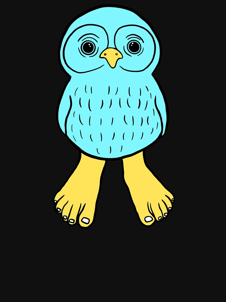 Blue Owl with Human Feet by Mochi-Merch