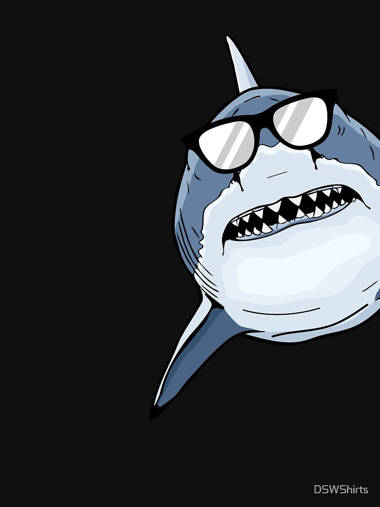 White Shark Lover Kids Under Water Shark by DSWShirts