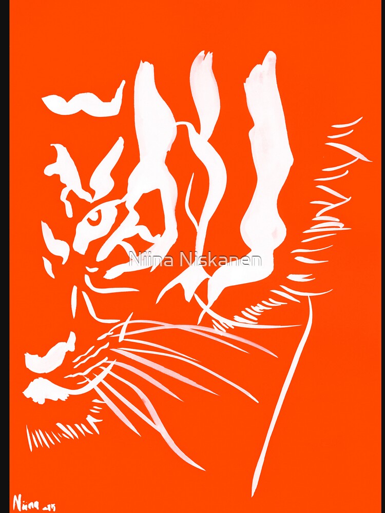 Eye of the Tiger - Orange & White by Niina Niskanen
